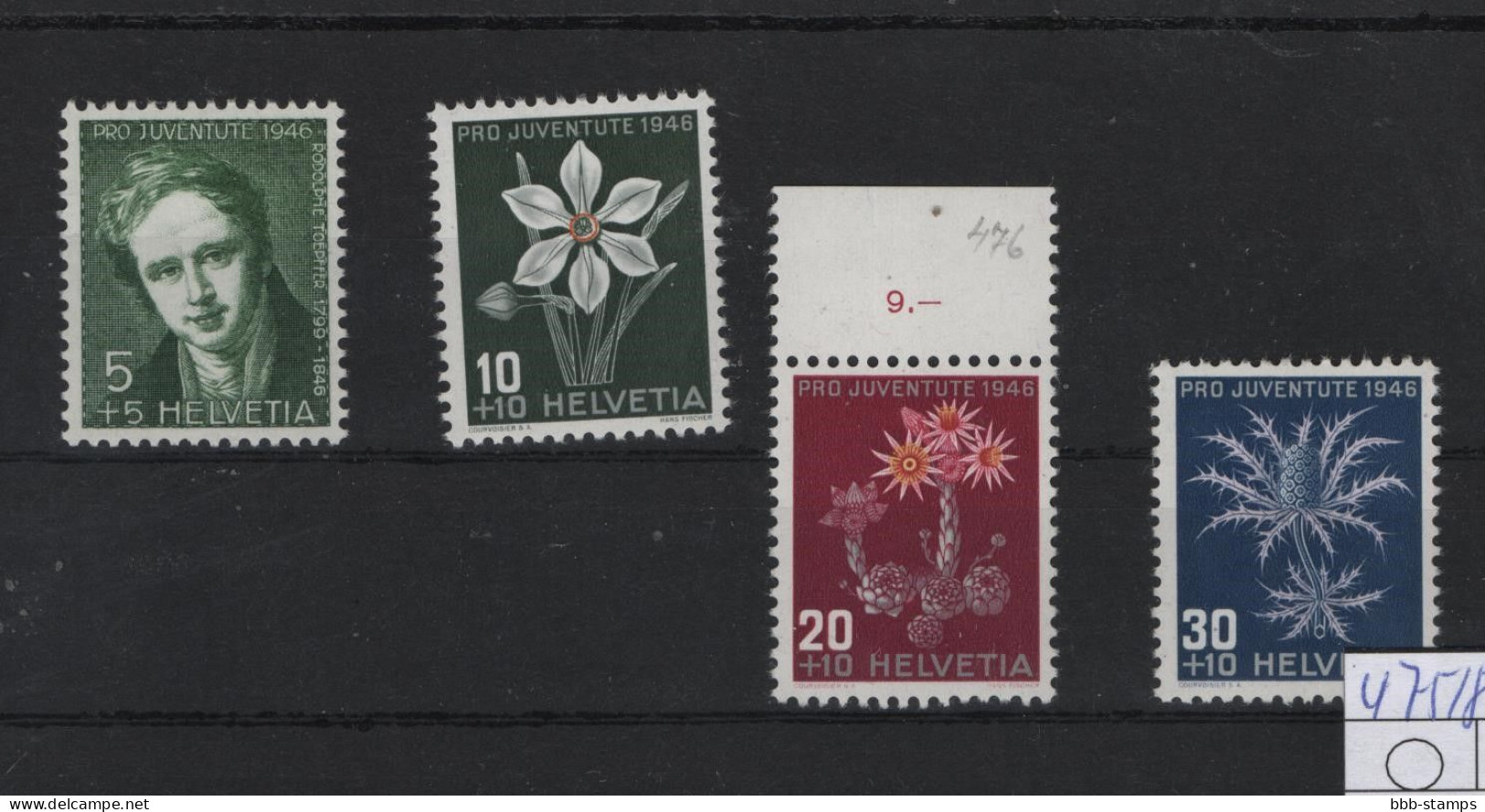 Schweiz Michel Cat.No. Mnh/** 475/478 - Unused Stamps