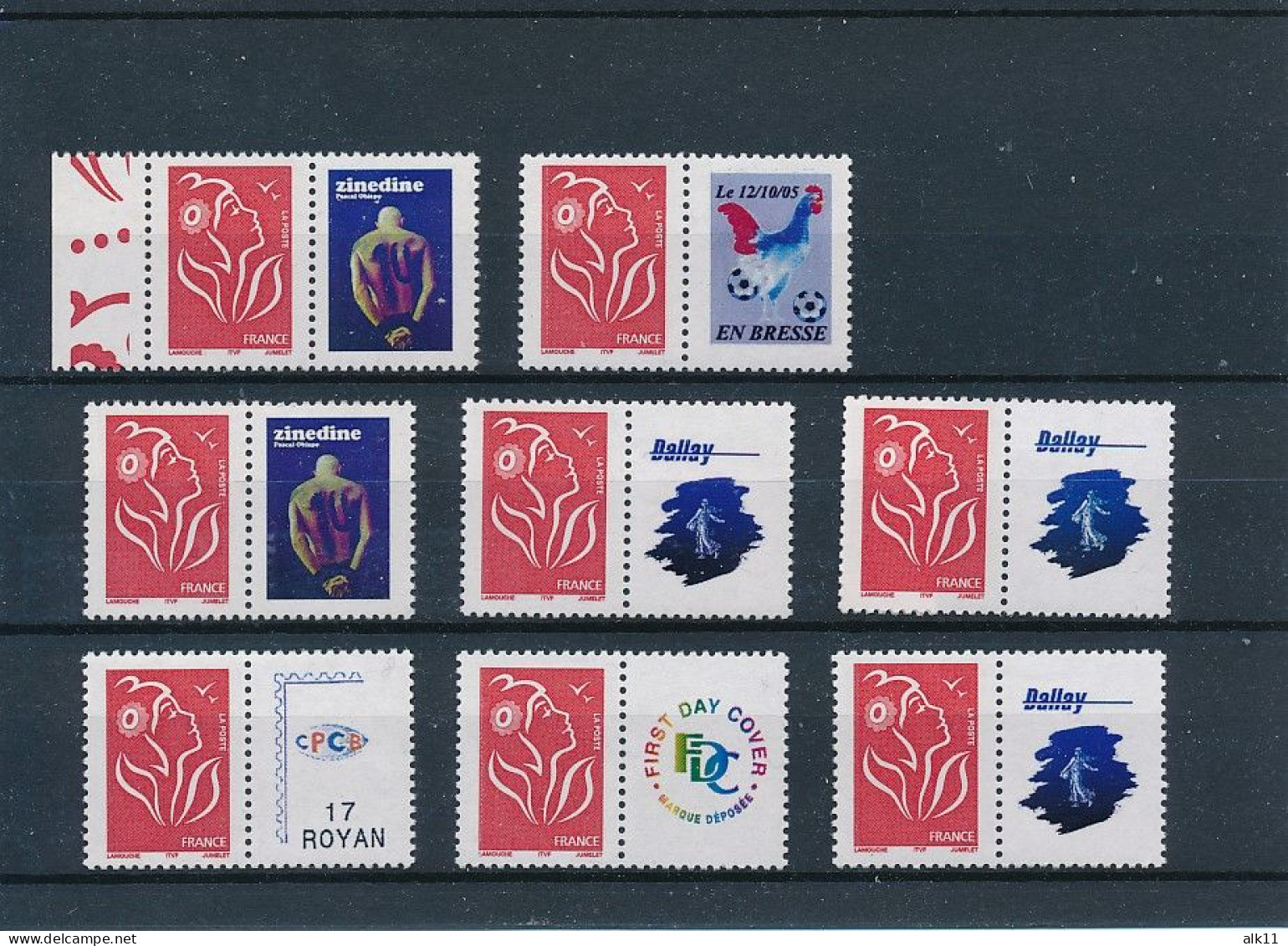 France 2005 - 3741Aa 8 X Timbres Personnalisés Marianne De Lamoiche Avec Logo Privé - Neuf - Unused Stamps