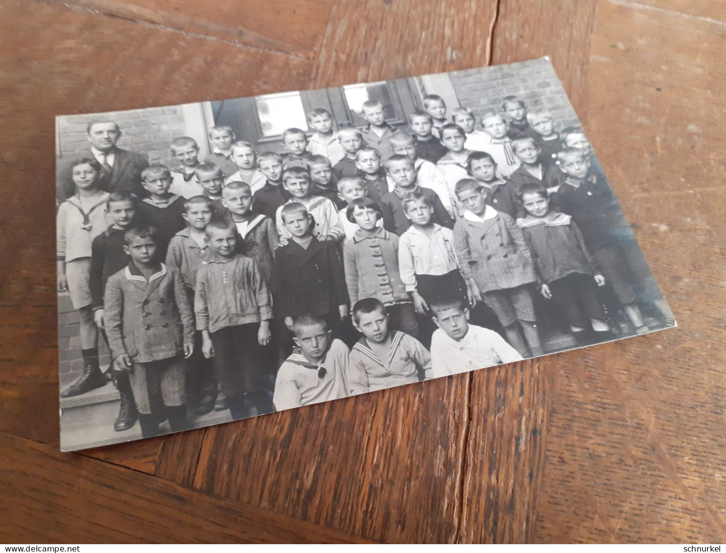 SCHULE In DEUTSCHLAND DAZUMAL - LEHRER Mit SEINER KLASSE 6 A - 1924 - 40 JUNGS 1 MAEDCHEN - SCHUELER:INNEN - Personnes Anonymes