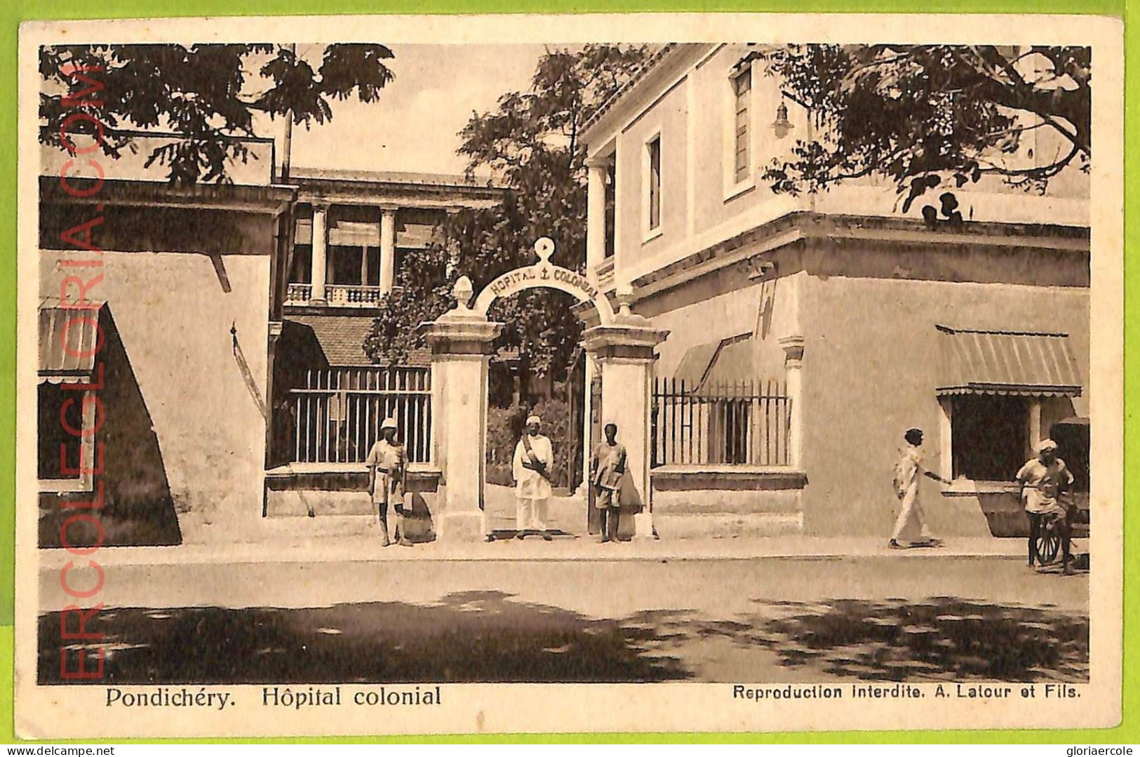 Ae9152 - INDIA -  VINTAGE  POSTCARD - Pondichery - Indien