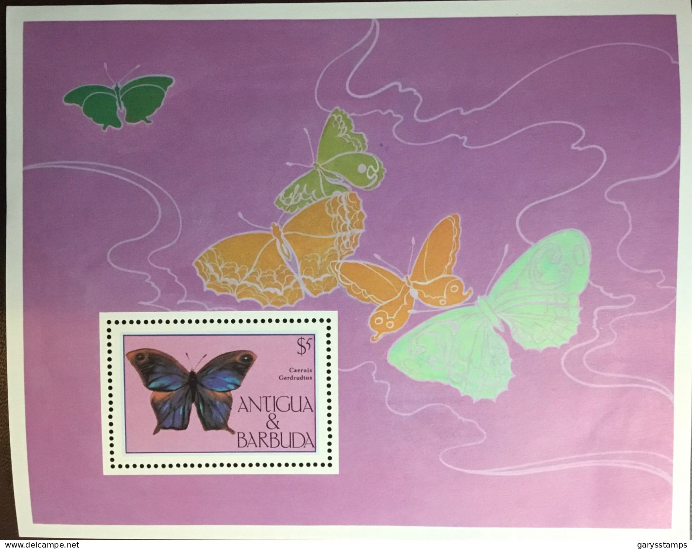 Antigua 1985 Butterflies Minisheet MNH - Schmetterlinge