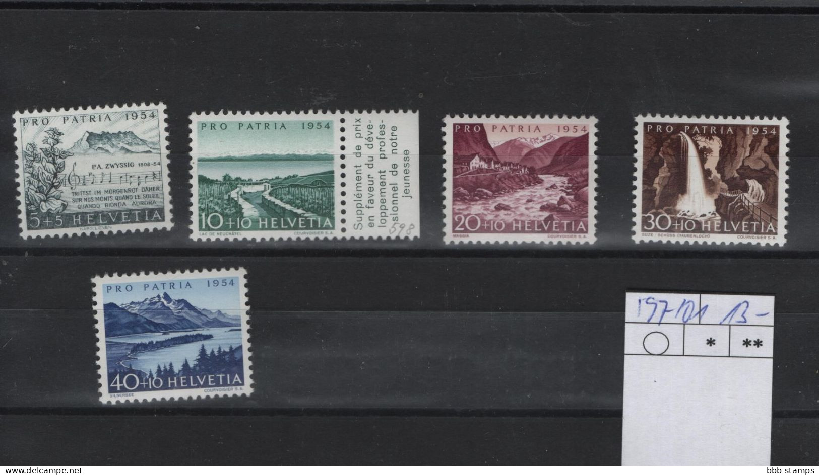 Schweiz Michel Cat.No. Mnh/** 597/601 - Nuovi