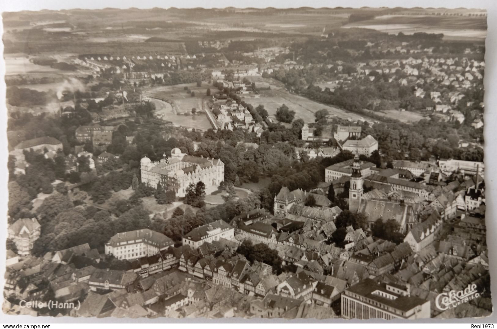 Celle (Hann), Luftbild, 1955 - Celle