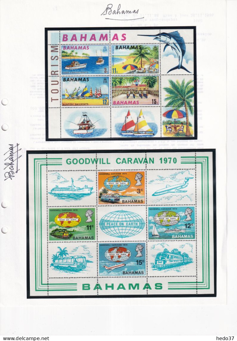 Bahamas - Collection 1960/1989 - Neuf ** sans charnière - Cote Yvert 1130 € - TB