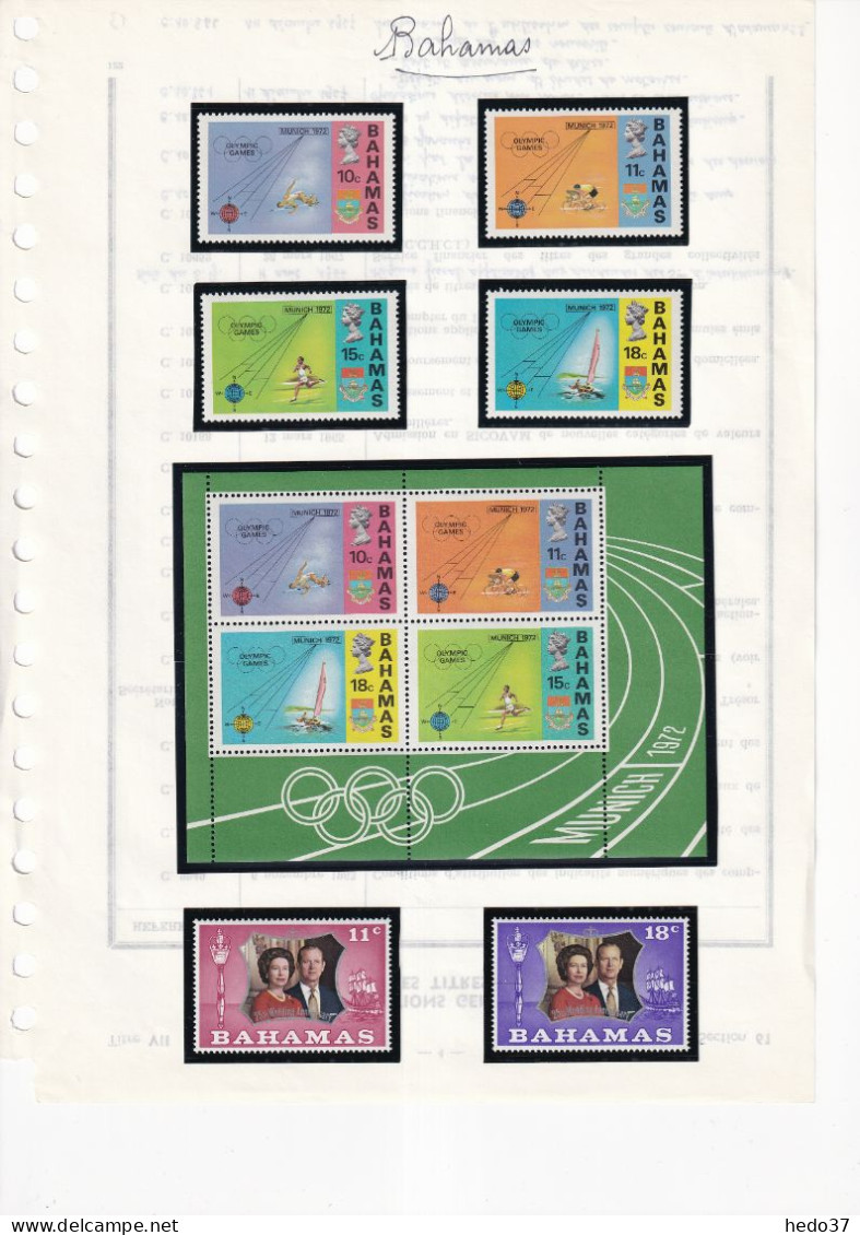 Bahamas - Collection 1960/1989 - Neuf ** sans charnière - Cote Yvert 1130 € - TB