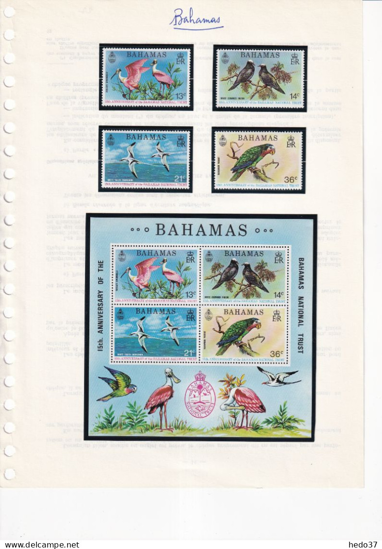 Bahamas - Collection 1960/1989 - Neuf ** sans charnière - Cote Yvert 1130 € - TB