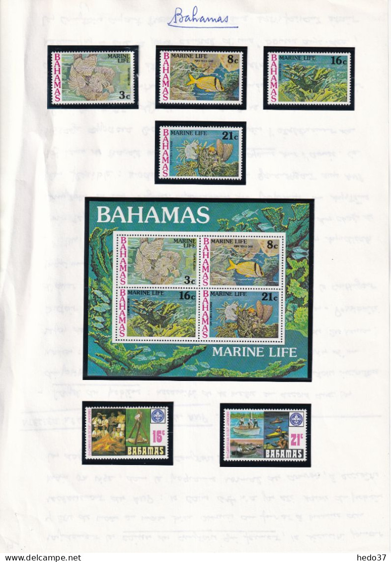 Bahamas - Collection 1960/1989 - Neuf ** sans charnière - Cote Yvert 1130 € - TB