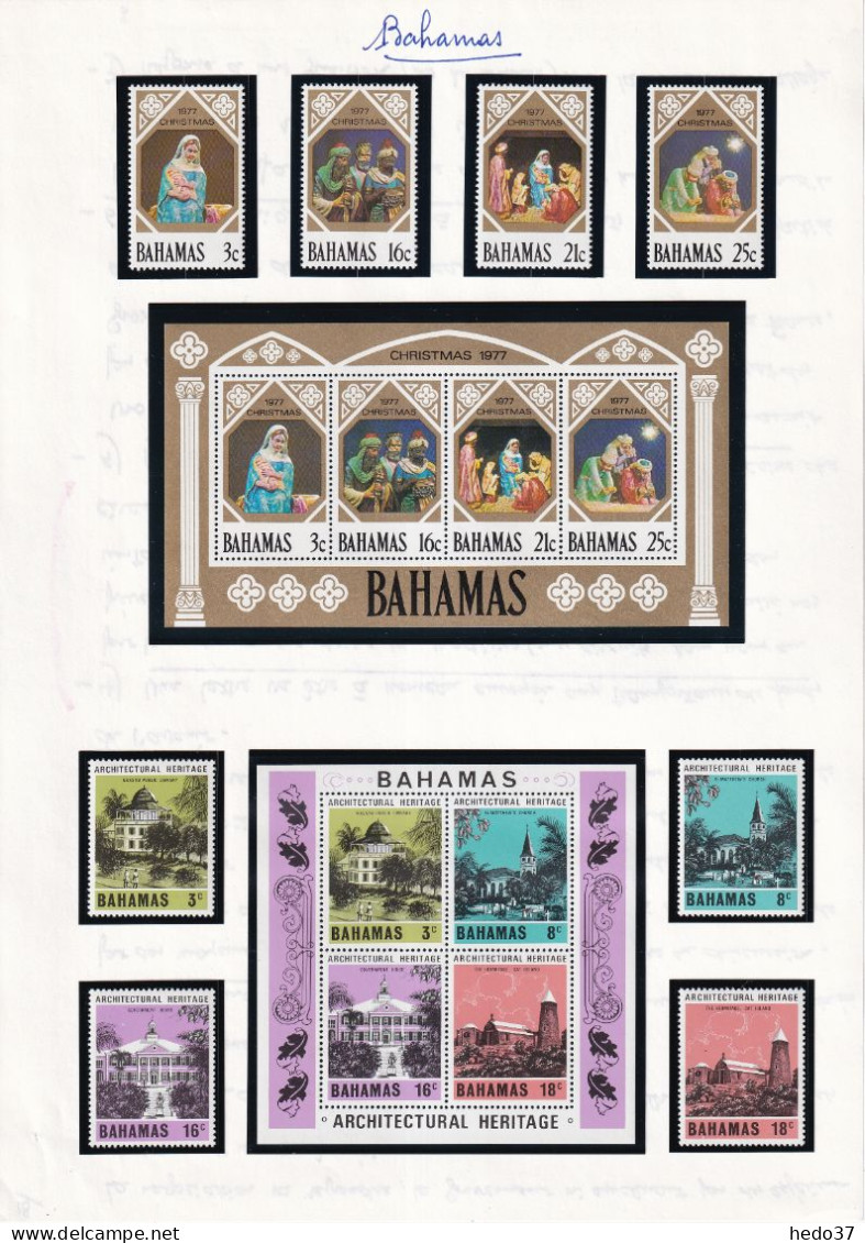 Bahamas - Collection 1960/1989 - Neuf ** sans charnière - Cote Yvert 1130 € - TB