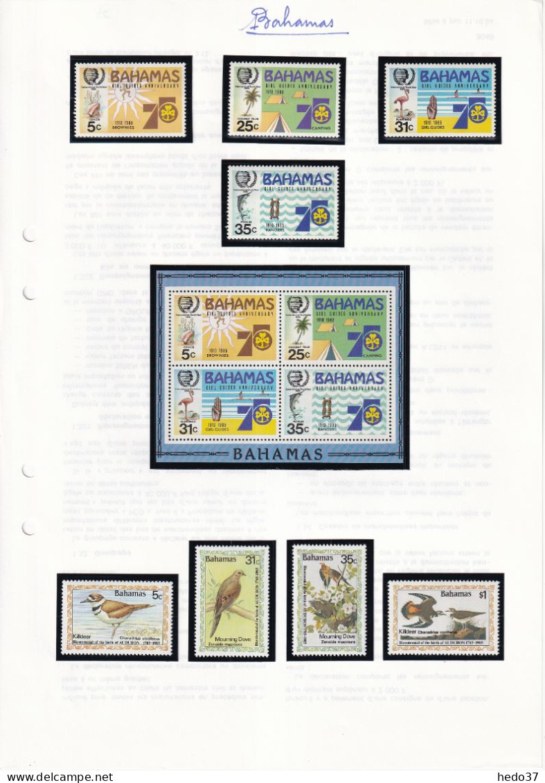 Bahamas - Collection 1960/1989 - Neuf ** sans charnière - Cote Yvert 1130 € - TB