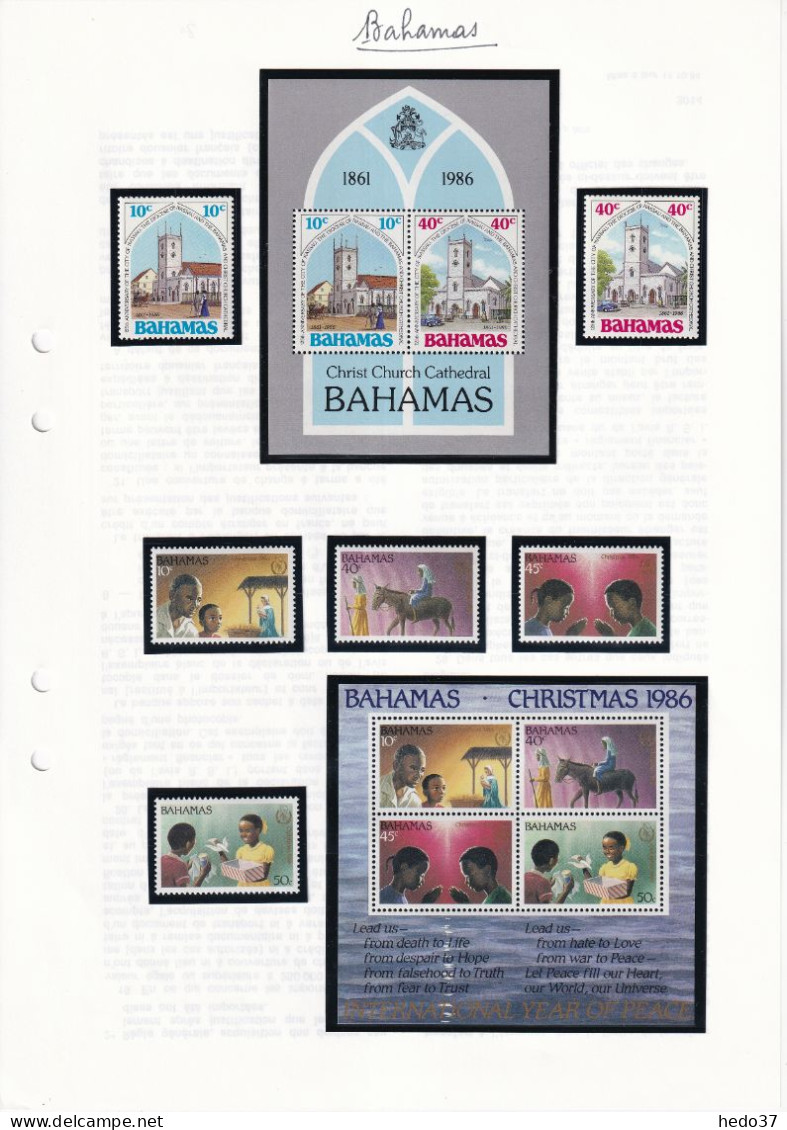 Bahamas - Collection 1960/1989 - Neuf ** sans charnière - Cote Yvert 1130 € - TB