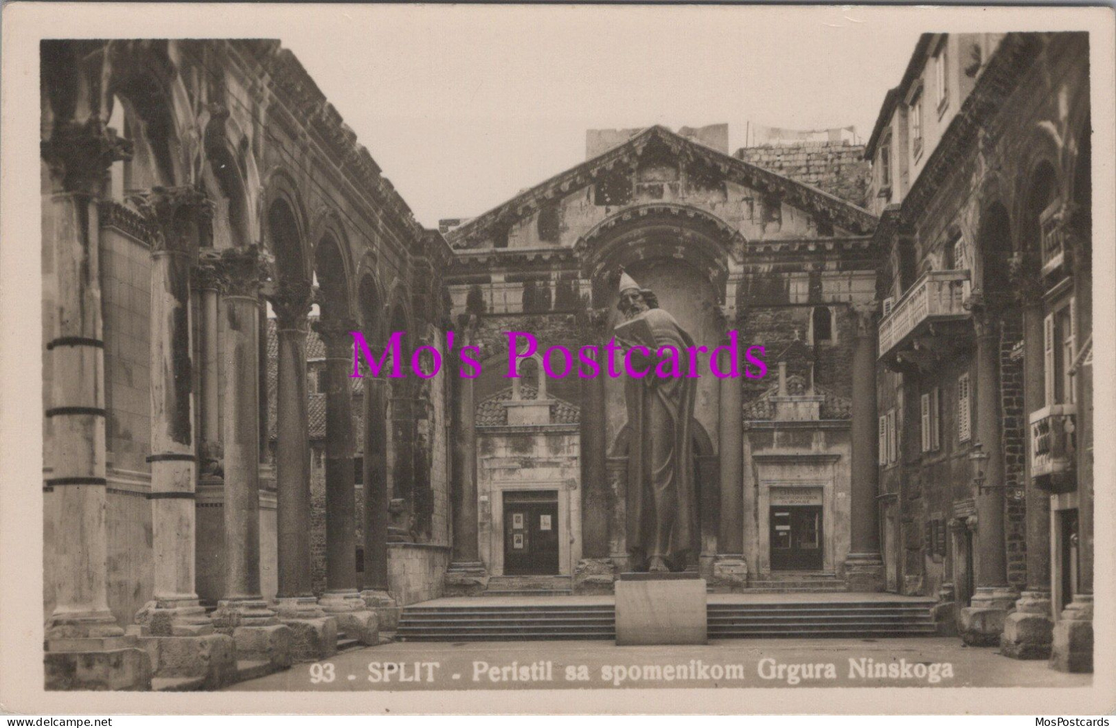 Croatia Postcard - Split, Peristil Sa Spomenikom Grgura Ninskoga DZ259 - Kroatien