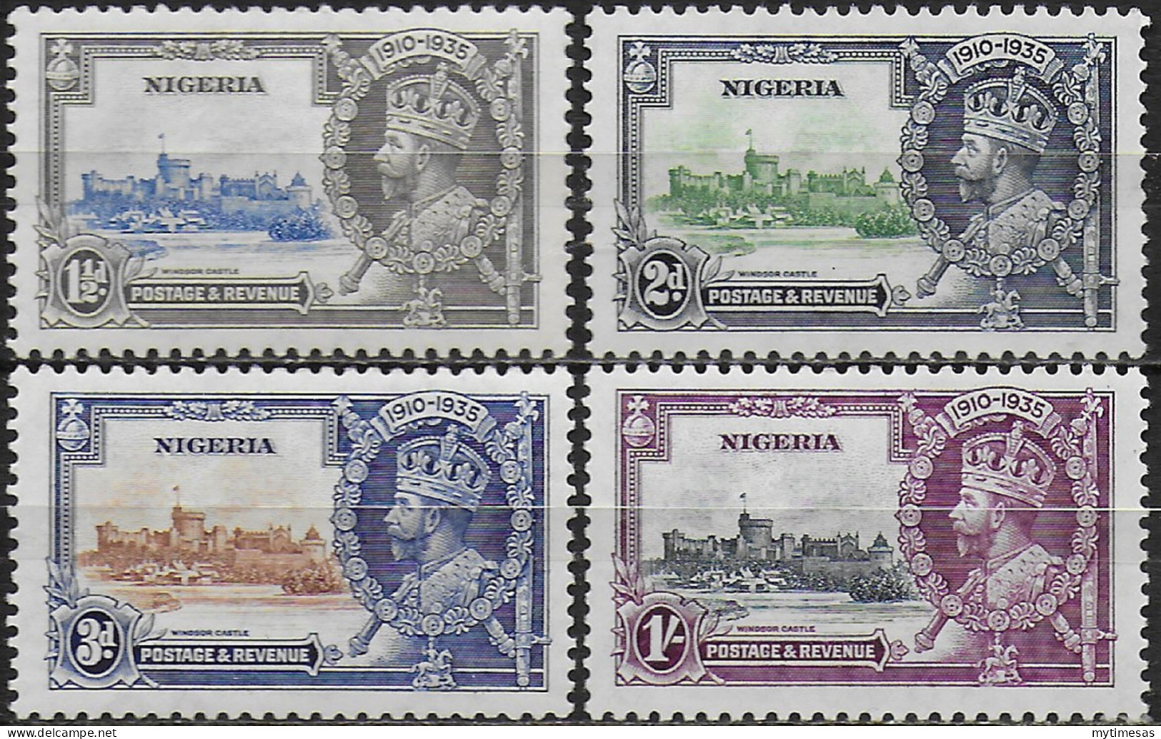 1935 Nigeria Silver Jubilee 4v. MNH SG N. 30/33 - Altri & Non Classificati