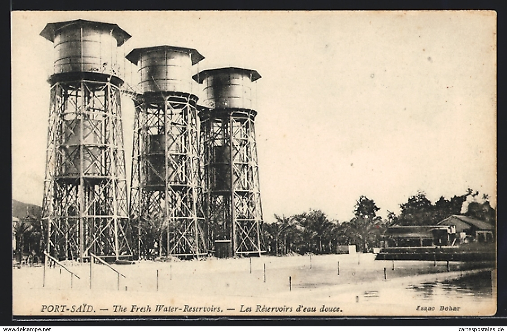 CPA Port-Said, The Fresh Water-Reservoirs  - Autres & Non Classés