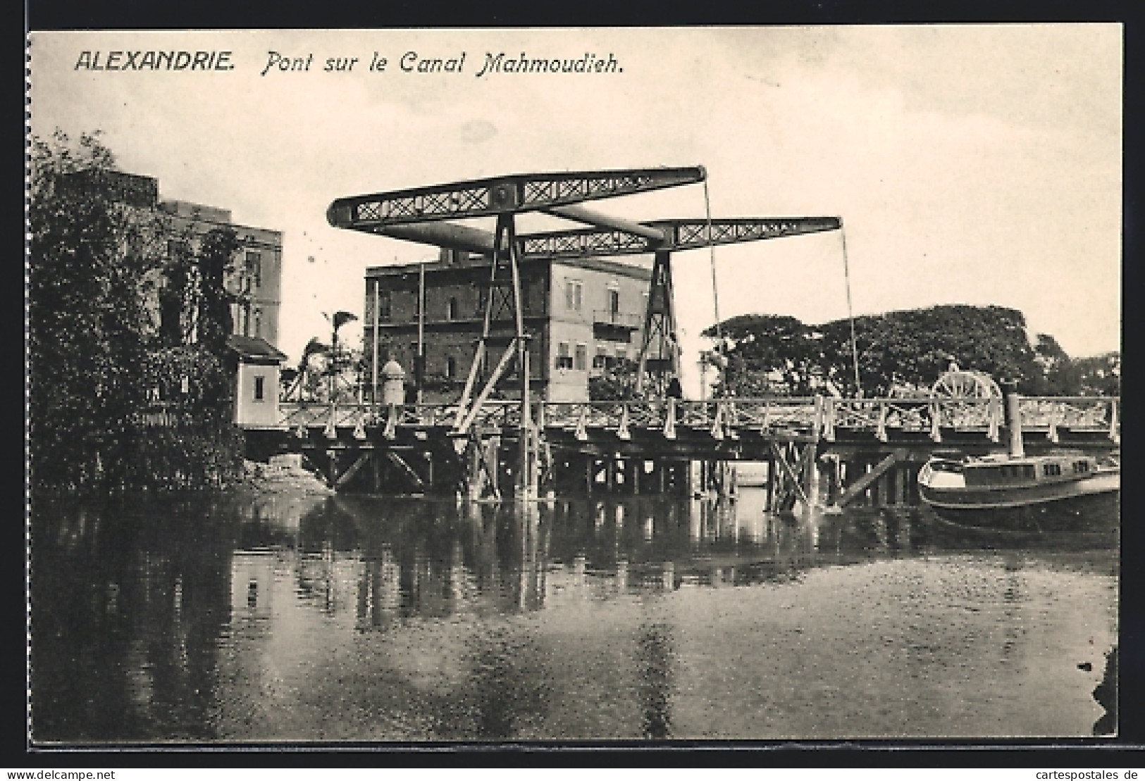 CPA Alexandrie, Pont Sur Le Canal Mahmoudieh  - Autres & Non Classés