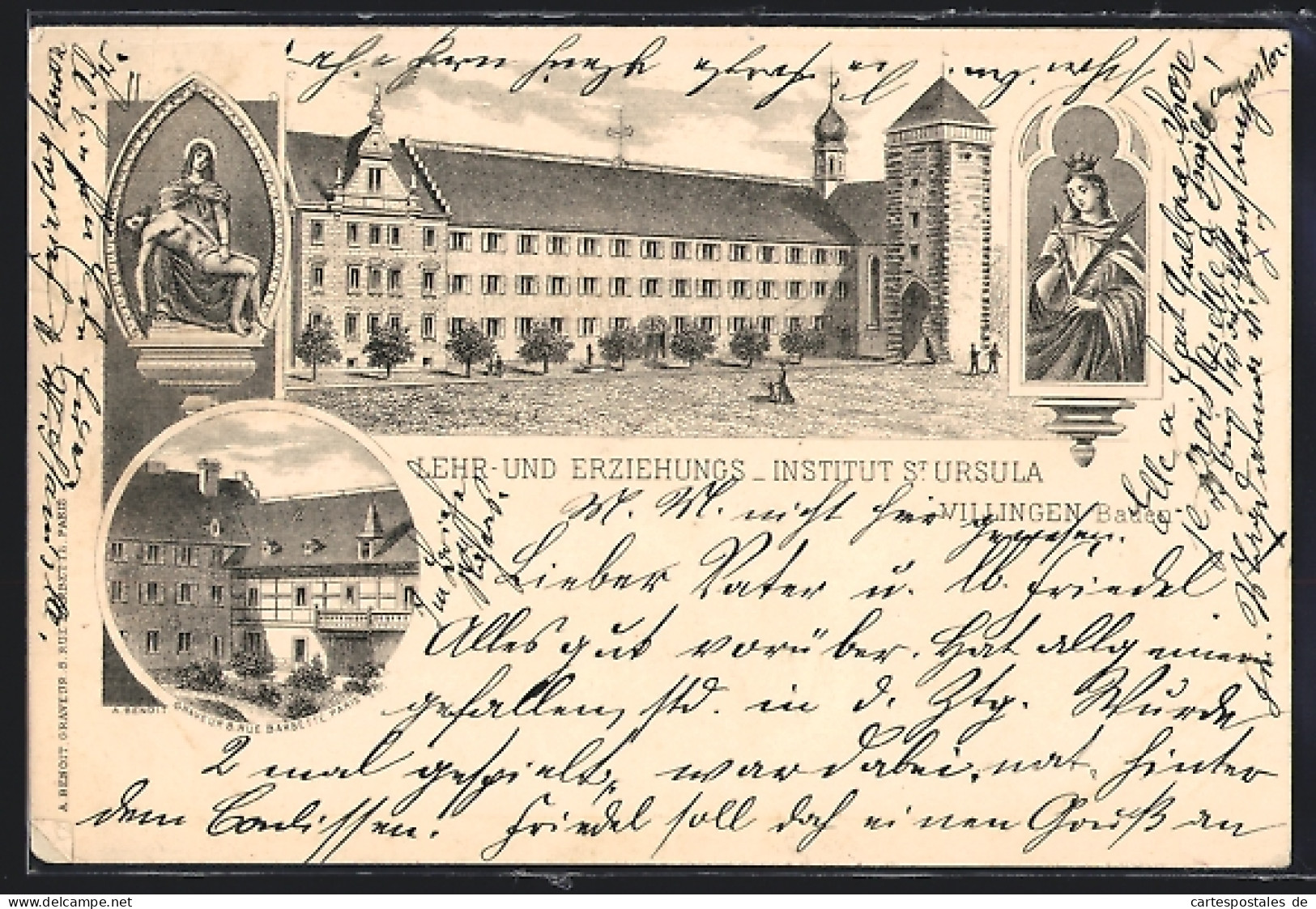 AK Villingen /Baden, Lehr- Und Ehrziehungsinstitut St. Ursula  - Baden-Baden
