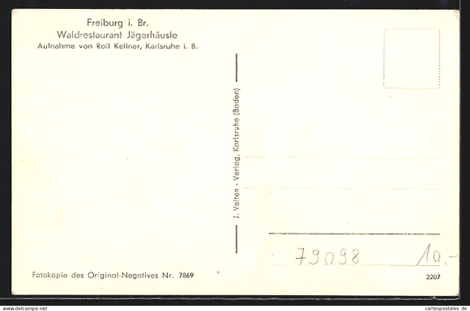 AK Freiburg / Breisgau, Waldrestaurant Jägerhäusle  - Freiburg I. Br.