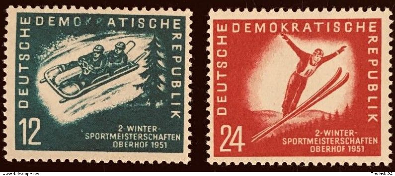 Deutschland DDR 1951 Mi 280-281 **  VC 30€ - Neufs