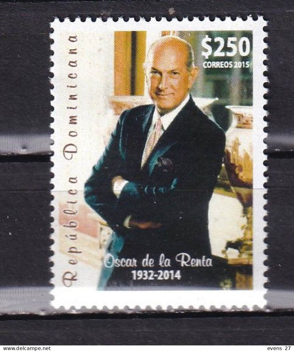 DOMINICAN REPUBLIC 2015-OSCAR DE LA RELA-MNH, - Dominicaine (République)