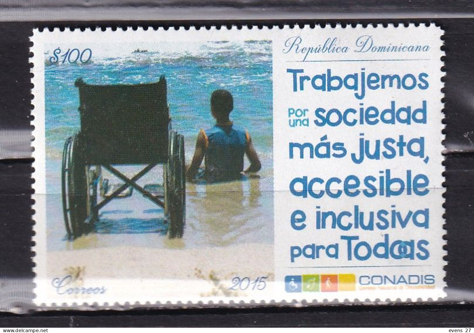 DOMINICAN REPUBLIC 2015-DISABILITIES-MNH, - República Dominicana