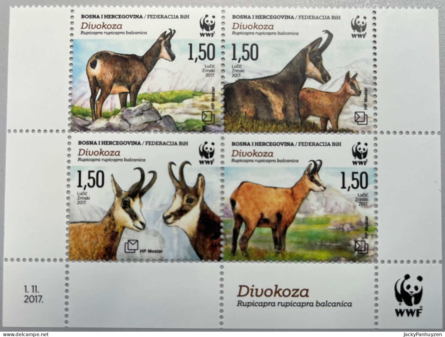 WWF 2017 : BOSNIA HERZEGOVINA - CROATIA - MNH ** - Unused Stamps