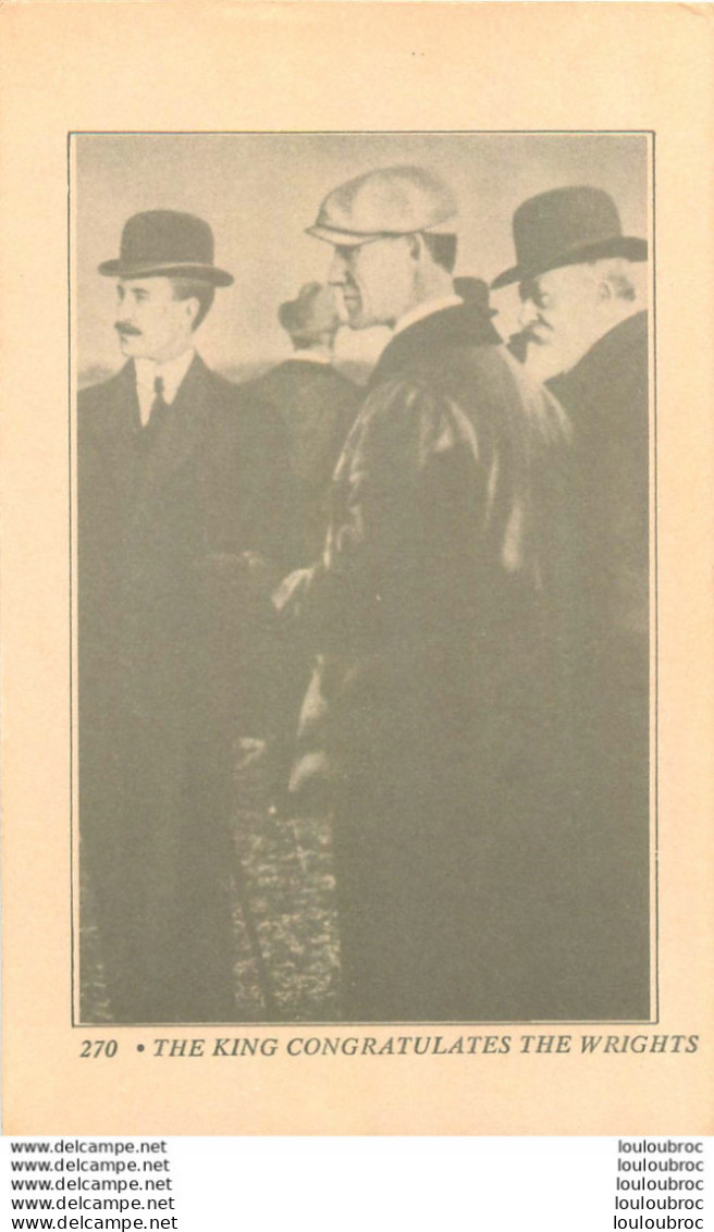 THE KING CONGRATULATES THE WRIGHTS - ....-1914: Voorlopers