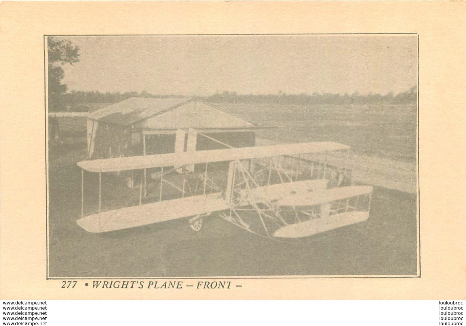 WRIGHT'S PLANE FRONT - ....-1914: Vorläufer