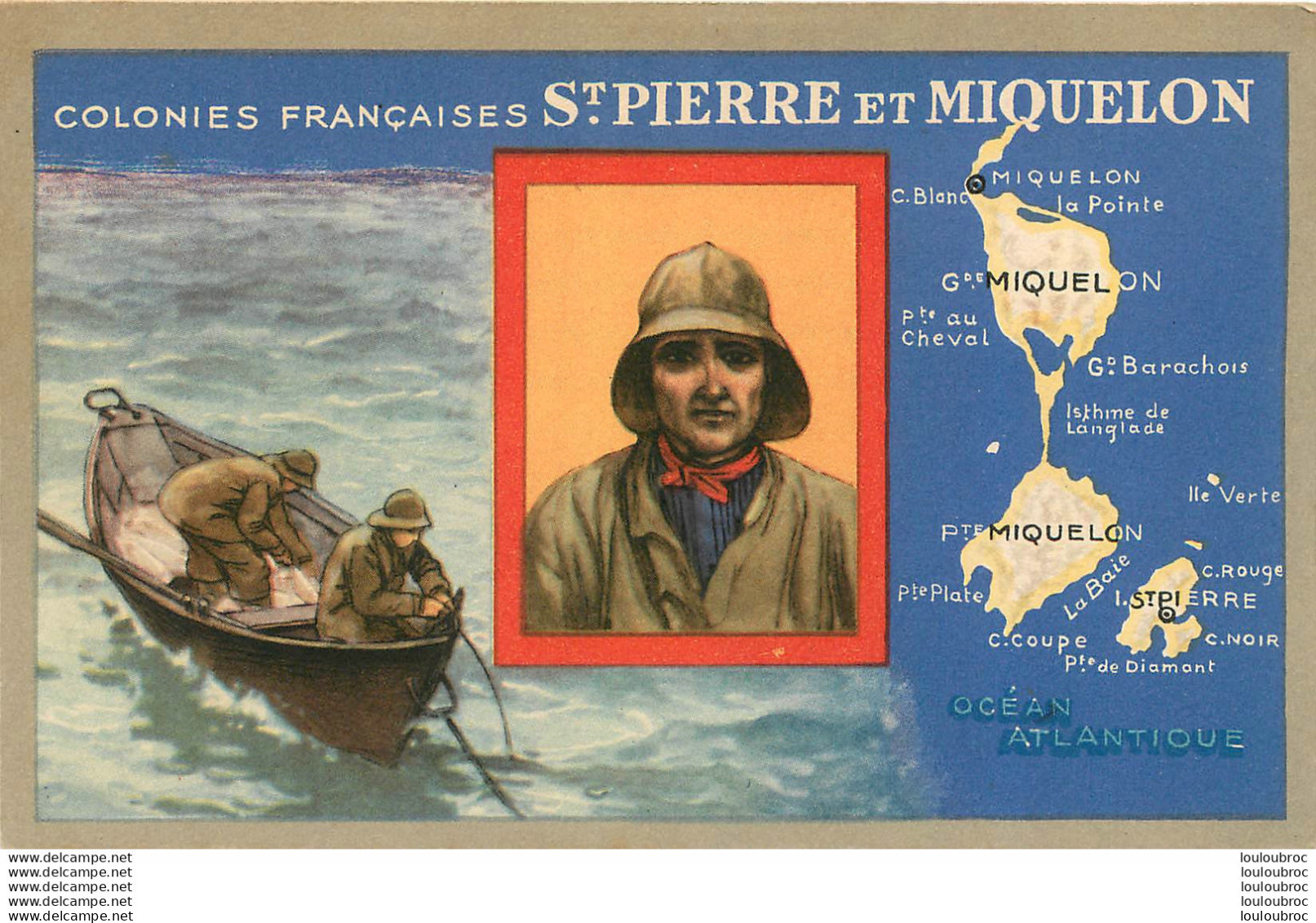 SAINT PIERRE ET MIQUELON COLONIE  FRANCAISE PUBLICITE PRODUITS DU LION NOIR - Saint-Pierre Und Miquelon