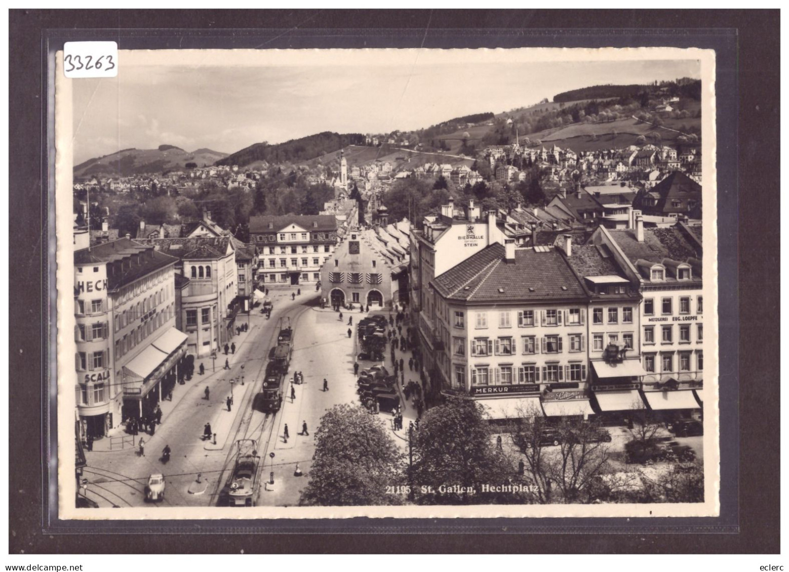 GRÖSSE 10x15cm - ST GALLEN - THEATERPLATZ - TRAMWAY - TB - St. Gallen