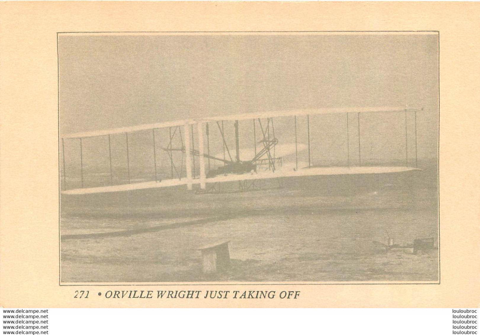 ORVILLE WRIGHT JUST TAKING OFF - ....-1914: Précurseurs