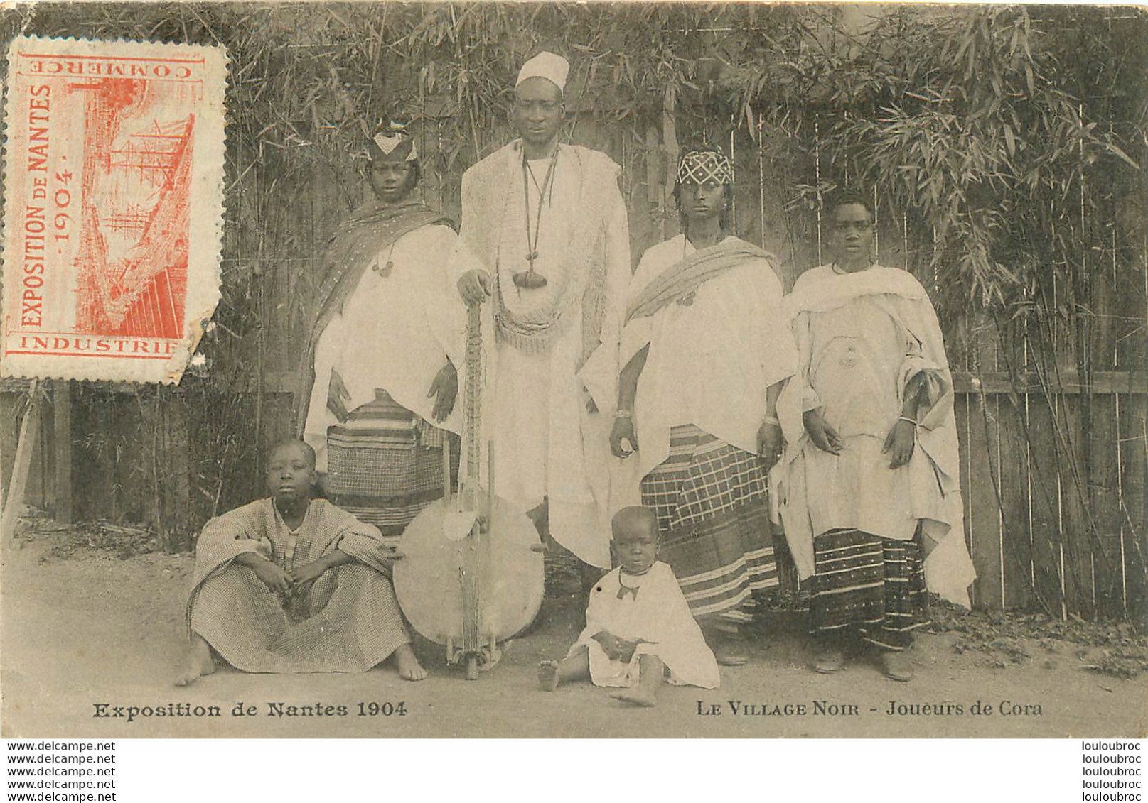 NANTES EXPOSITION 1904 LE VILLAGE NOIR JOUEURS DE CORA - Nantes