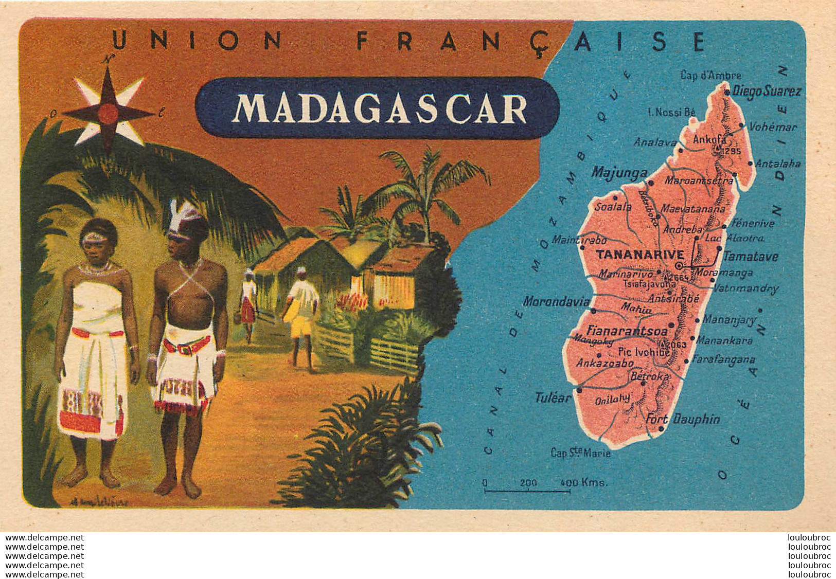 MADAGASCAR UNION FRANCAISE  PUBLICITE PRODUITS LION NOIR - Madagascar