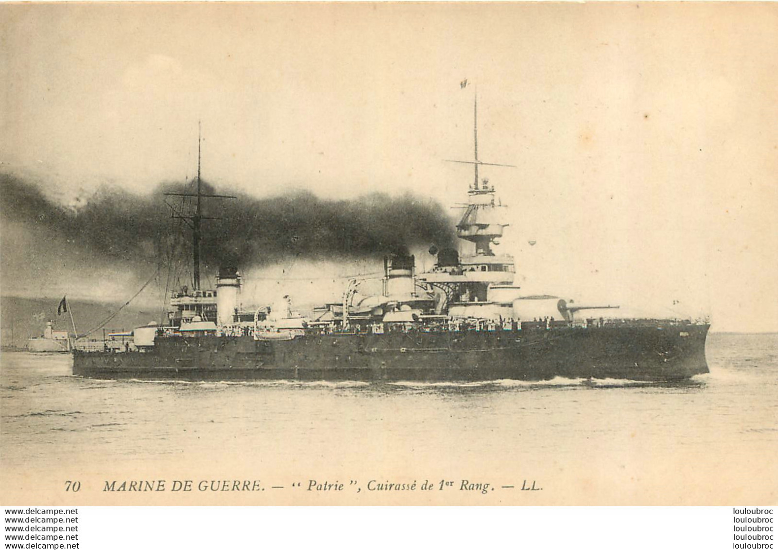 MARINE DE GUERRE LE PATRIE CUIRASSE - Warships