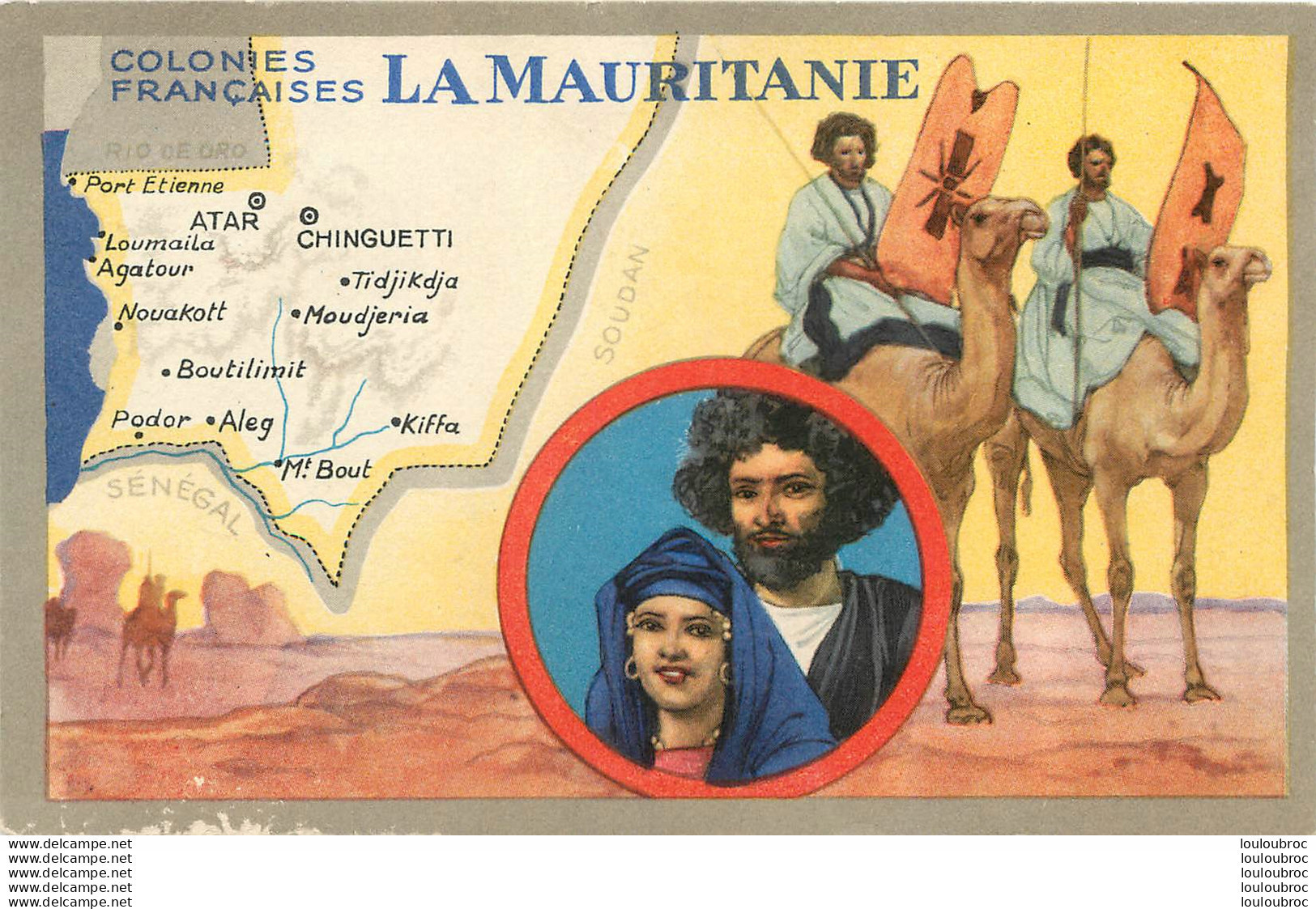 LA MAURITANIE COLONIES FRANCAISES PUBLICITE DES PRODUITS DU LION NOIR - Mauritanië