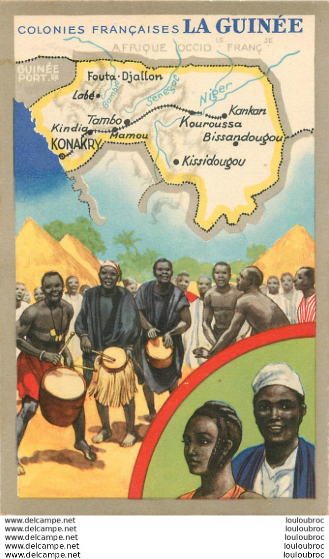 LA GUINEE  COLONIE FRANCAISE PUBLICITE PRODUITS LION NOIR - Guinée