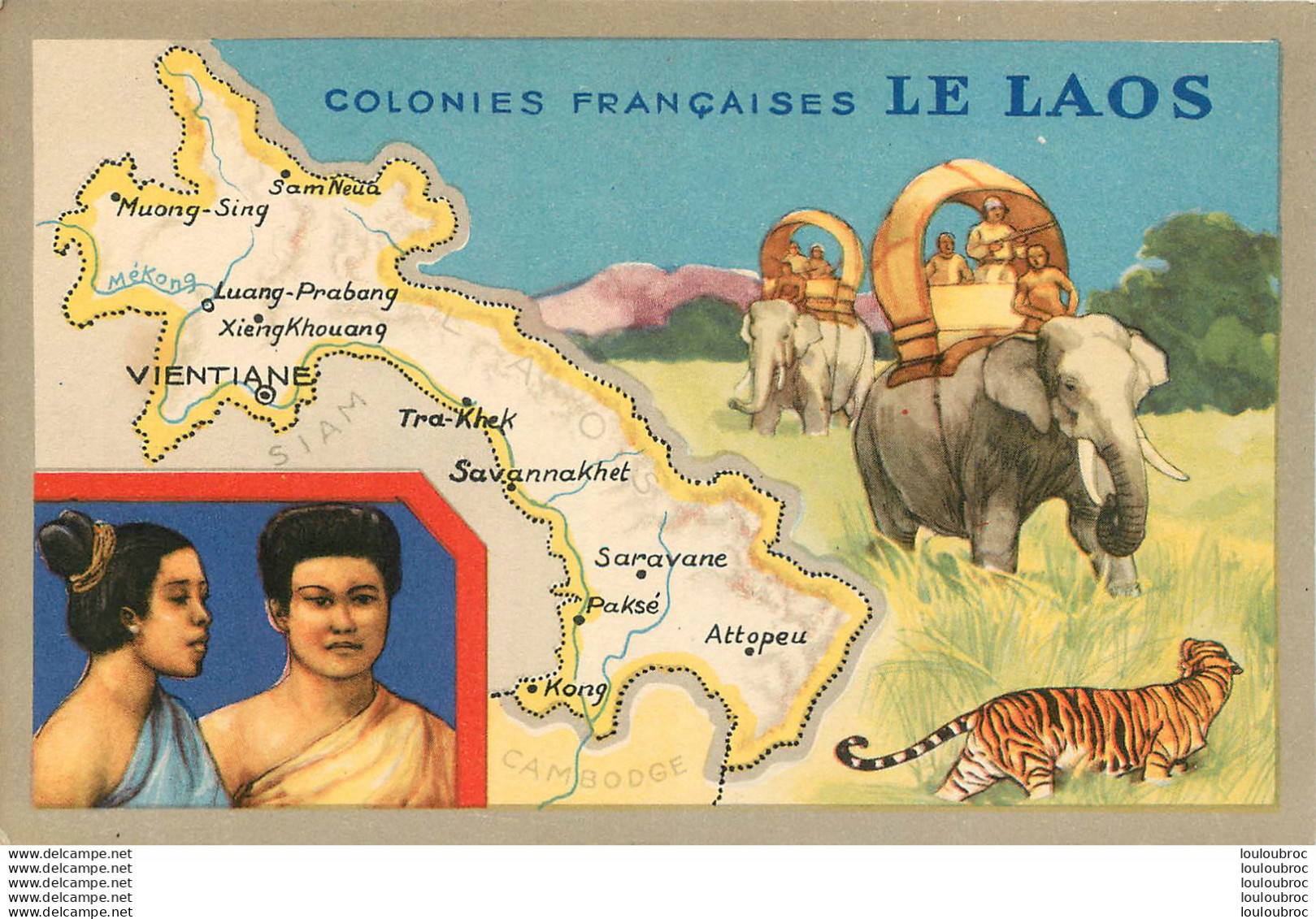 LAOS COLONIE FRANCAISE PUBLICITE PRODUITS LION NOIR - Laos
