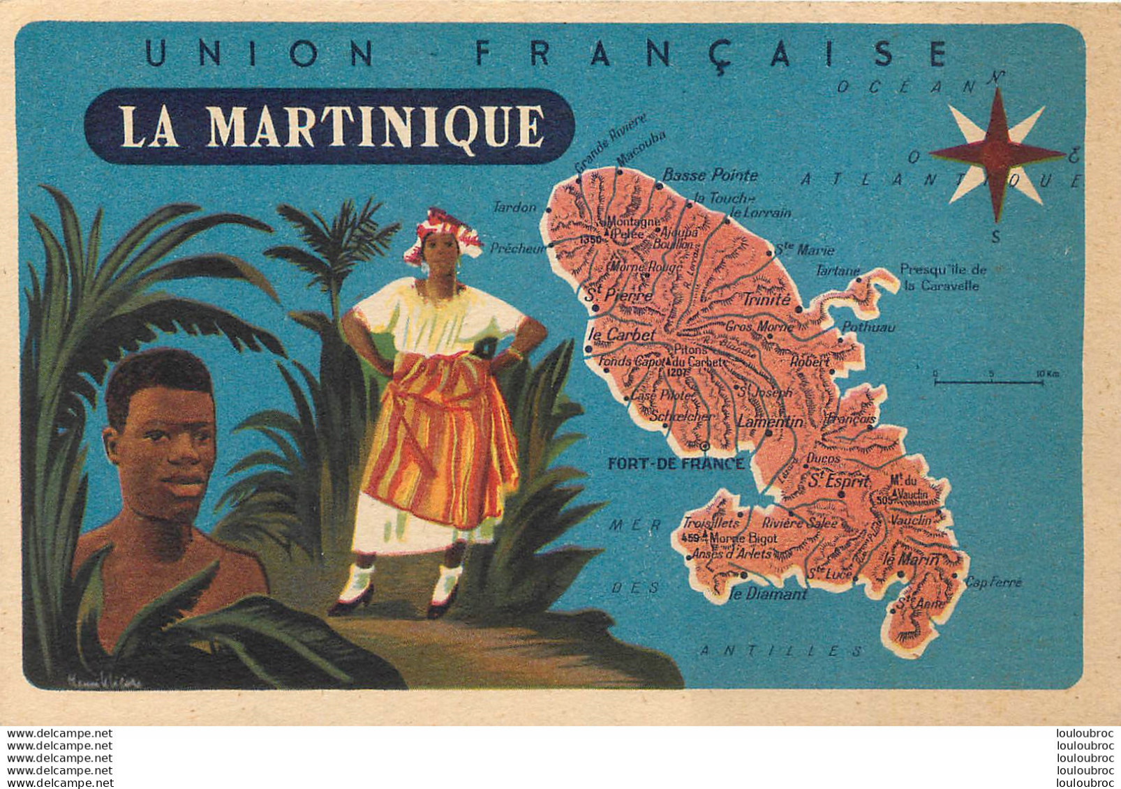 LA MARTINIQUE UNION FRANCAISE PUBLICITE PRODUITS LION NOIR - Autres & Non Classés