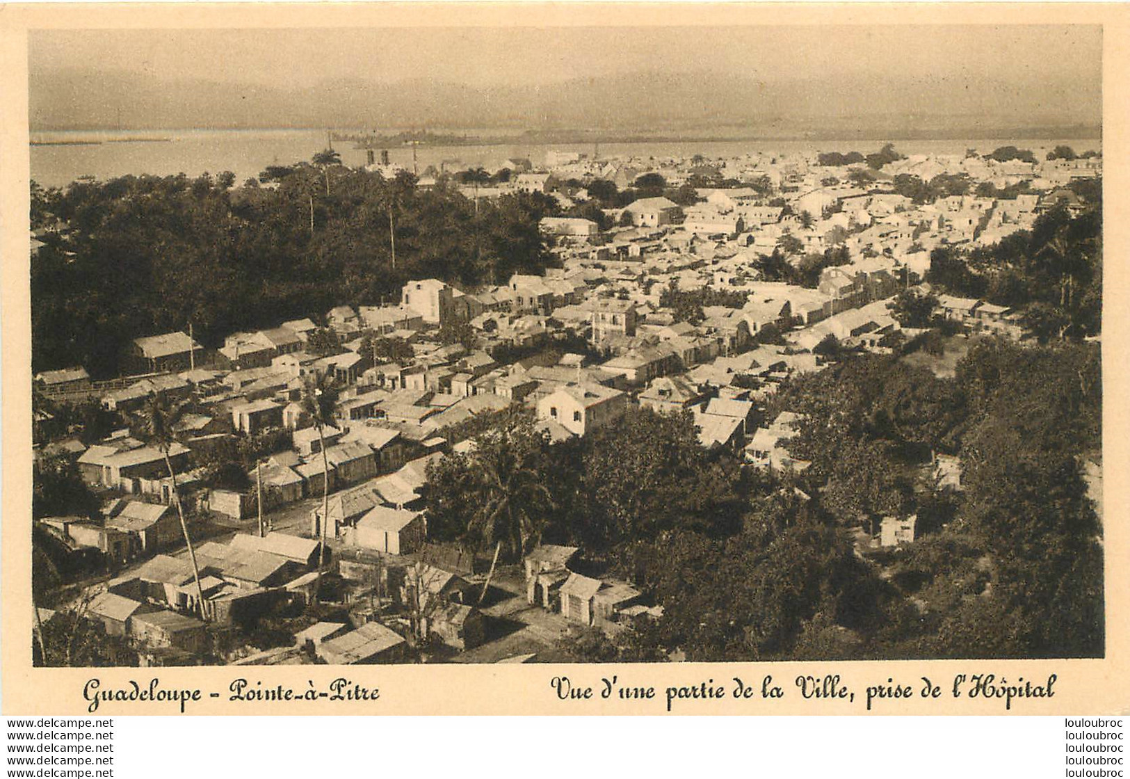 GUADELOUPE POINTE A PITRE PARTIE DE LA VILLE PRISE DE L'HOPITAL - Pointe A Pitre