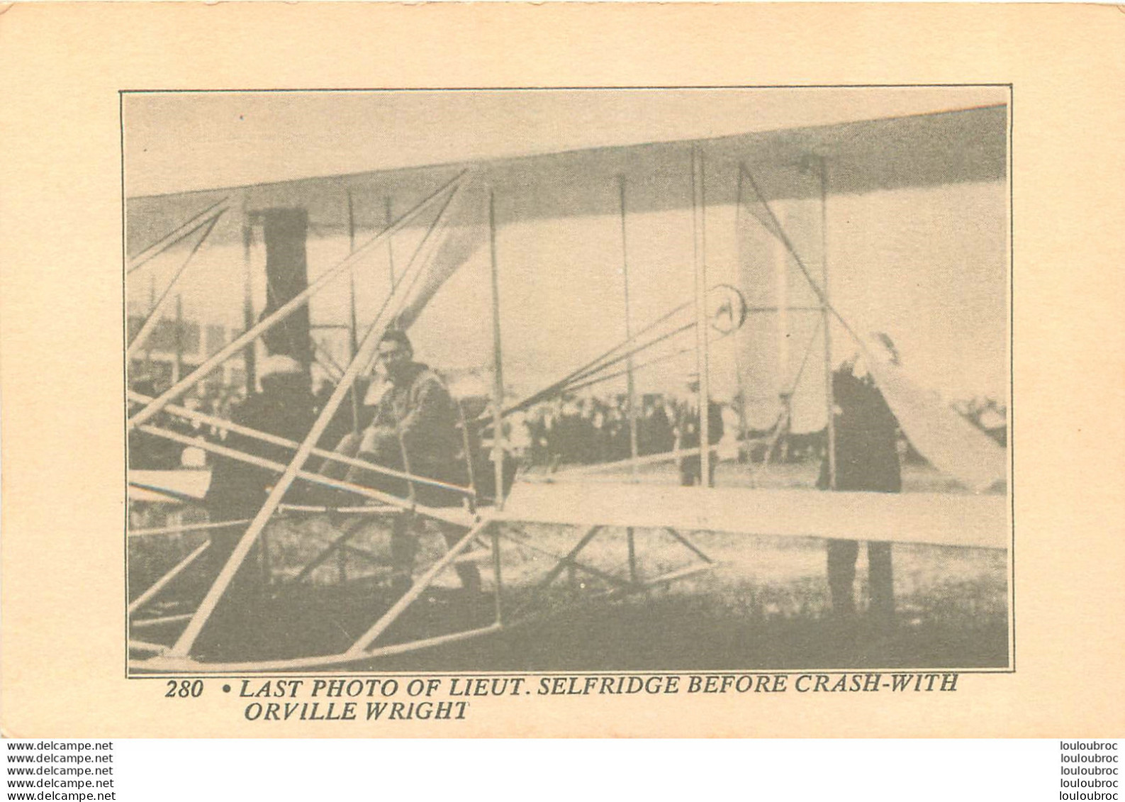 LAST PHOTO OF LIEUT SELFRIDGE BEFORE CRASH WITH ORVILLE WRIGHT - ....-1914: Vorläufer