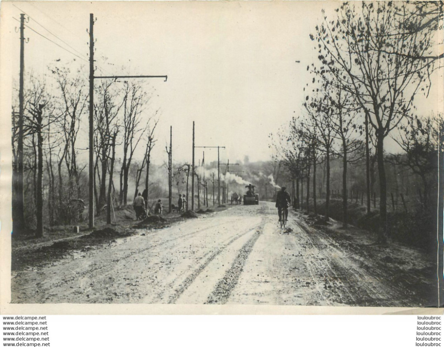 FRONT DE LORRAINE REPARATION D'UNE ROUTE WW1 PHOTO ORIGINALE 18 X 13 CM - Oorlog, Militair