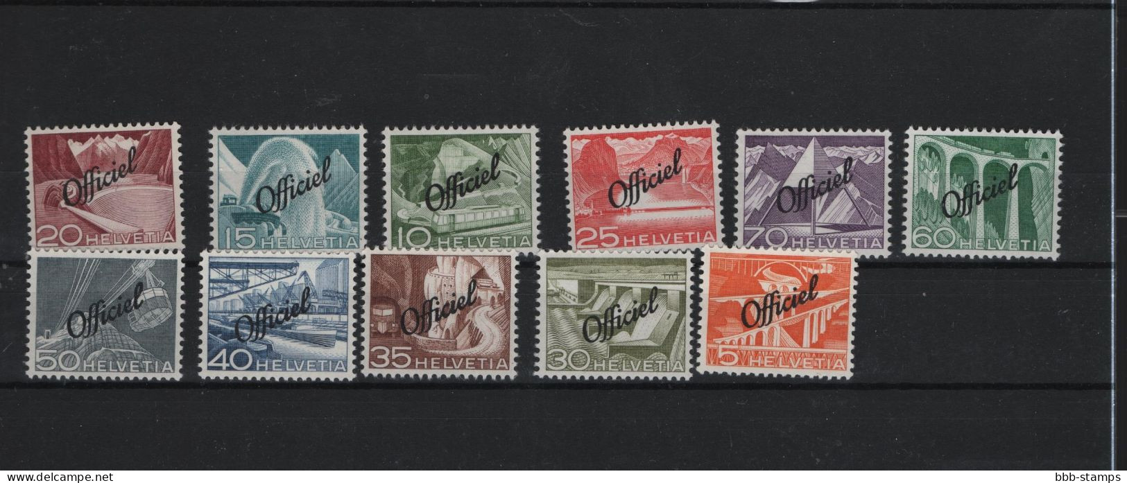 Schweiz Michel Cat.No. Official Mnh/** 64/74 - Dienstmarken