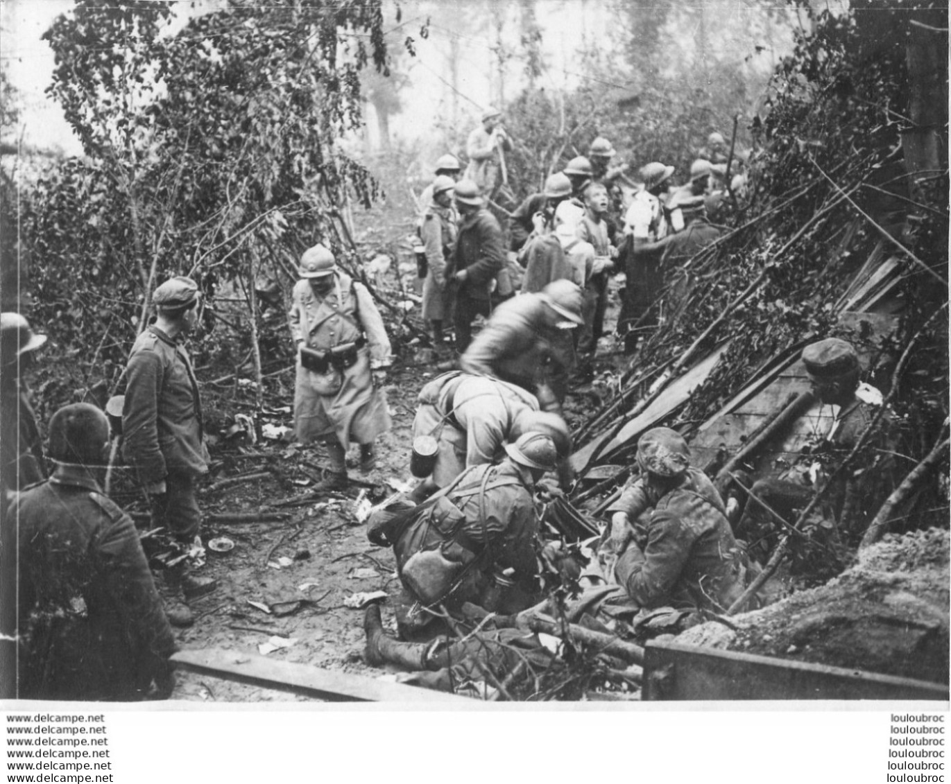 FRONT DE MARNE ENLEVEMENT DES BLESSES WW1 PHOTO ORIGINALE  24 X 18 CM - Krieg, Militär