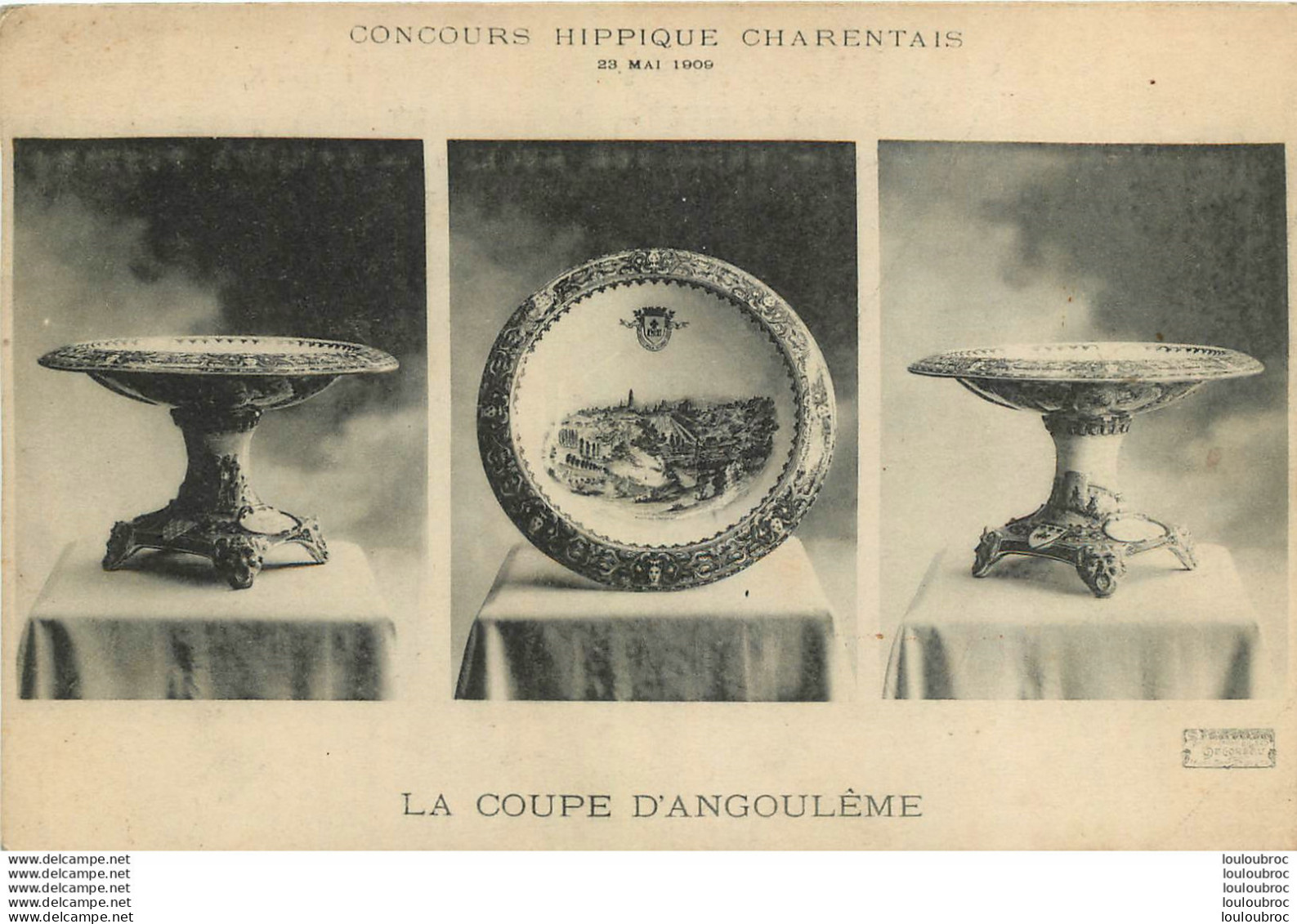 CONCOURS HIPPIQUE CHARENTAIS  23 MAI 1909 LA COUPE D'ANGOULEME - Paardensport