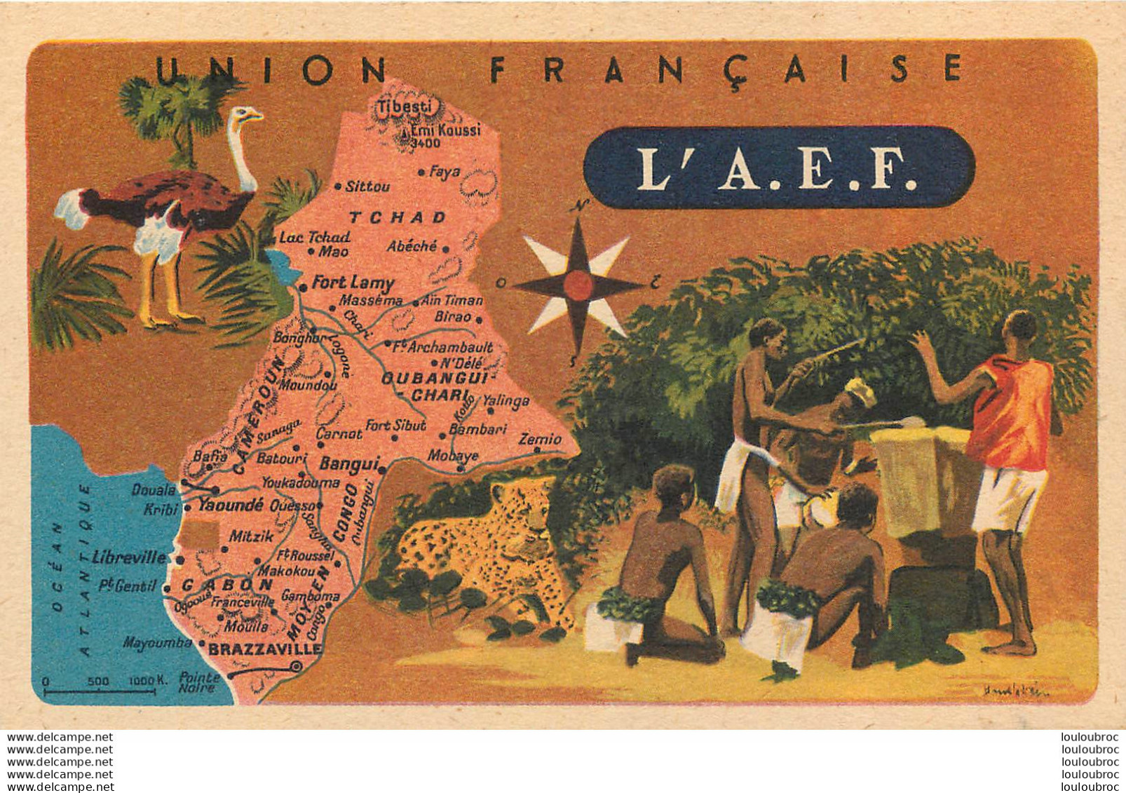 AFRIQUE EQUATORIALE FRANCAISE UNION  FRANCAISE PUBLICITE PRODUITS DU LION NOIR - Sin Clasificación