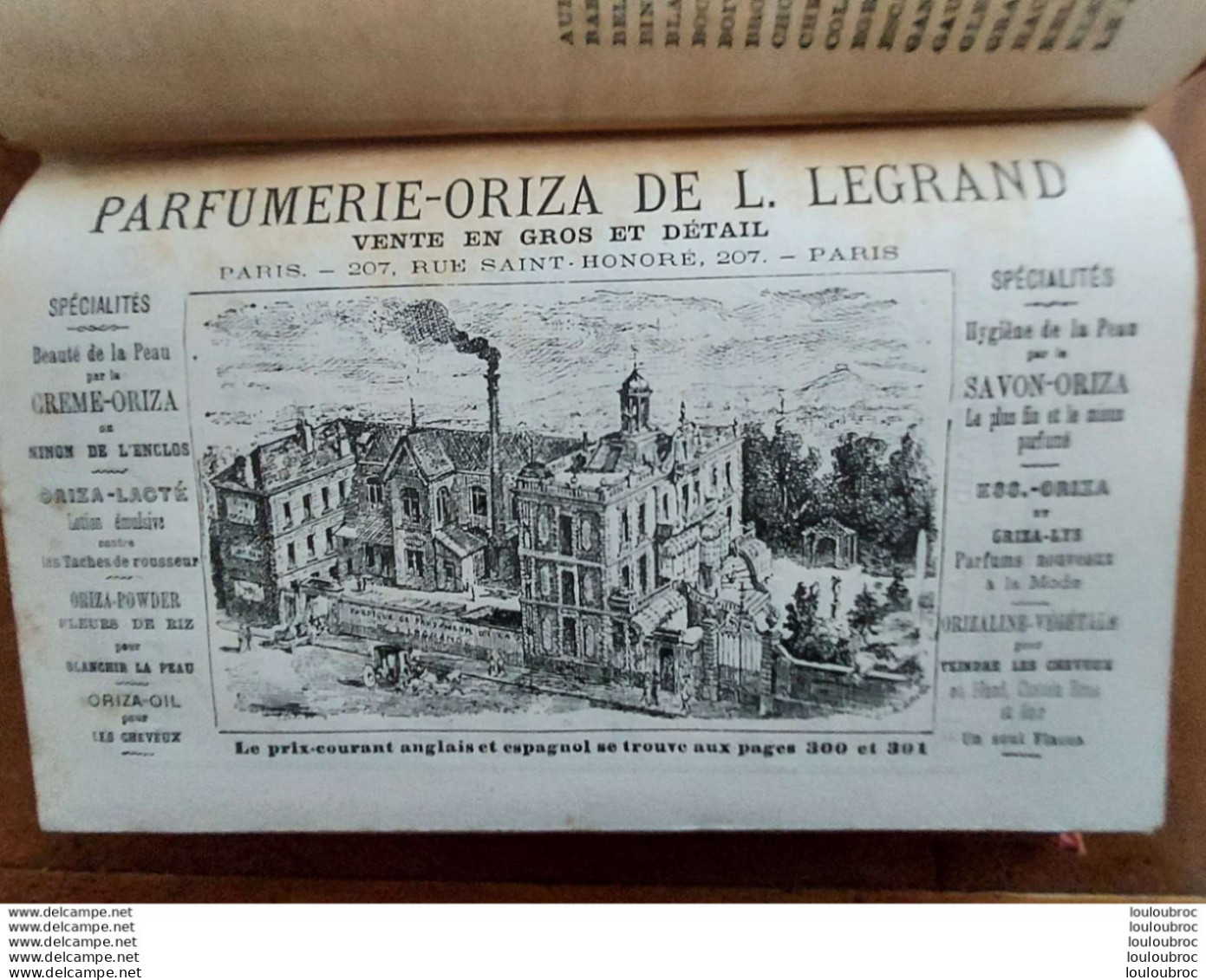 GRAND HOTEL DU LOUVRE GUIDE DE L'ETRANGER DANS PARIS ET SES ENVIRONS 1877 TRES BON ETAT