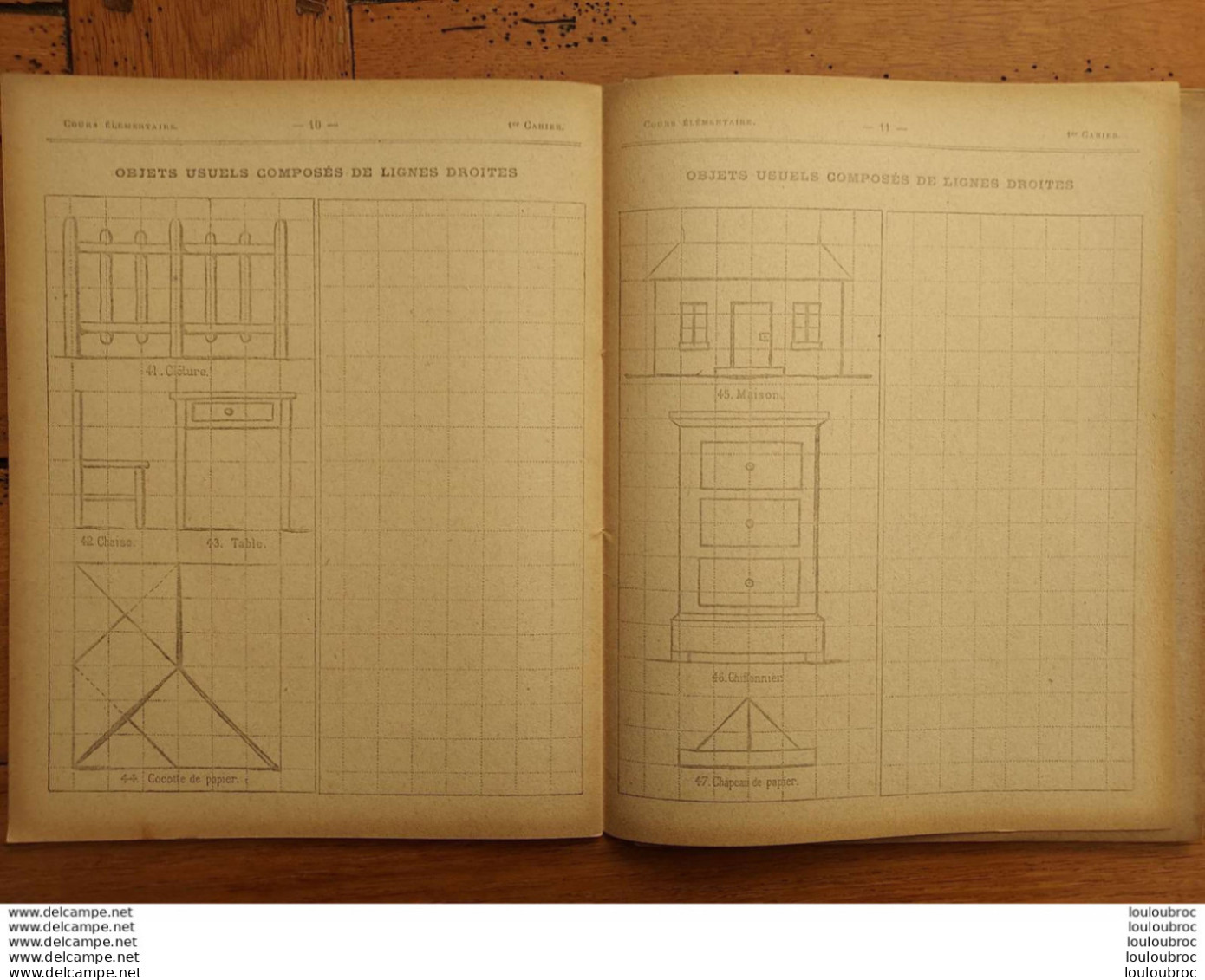 CAHIER METHODE DE DESSIN A L'USAGE DES JEUNES FILLES  1er CAHIER PARFAIT ETAT COMPLET NON ECRIT - Ohne Zuordnung