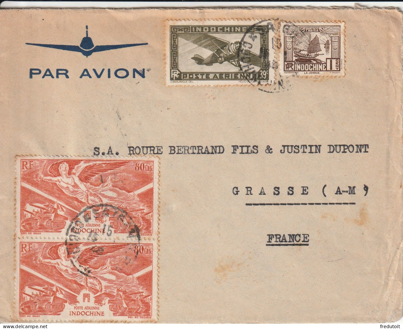 INDOCHINE - LETTRE - Saïgon Le 1948 - Storia Postale