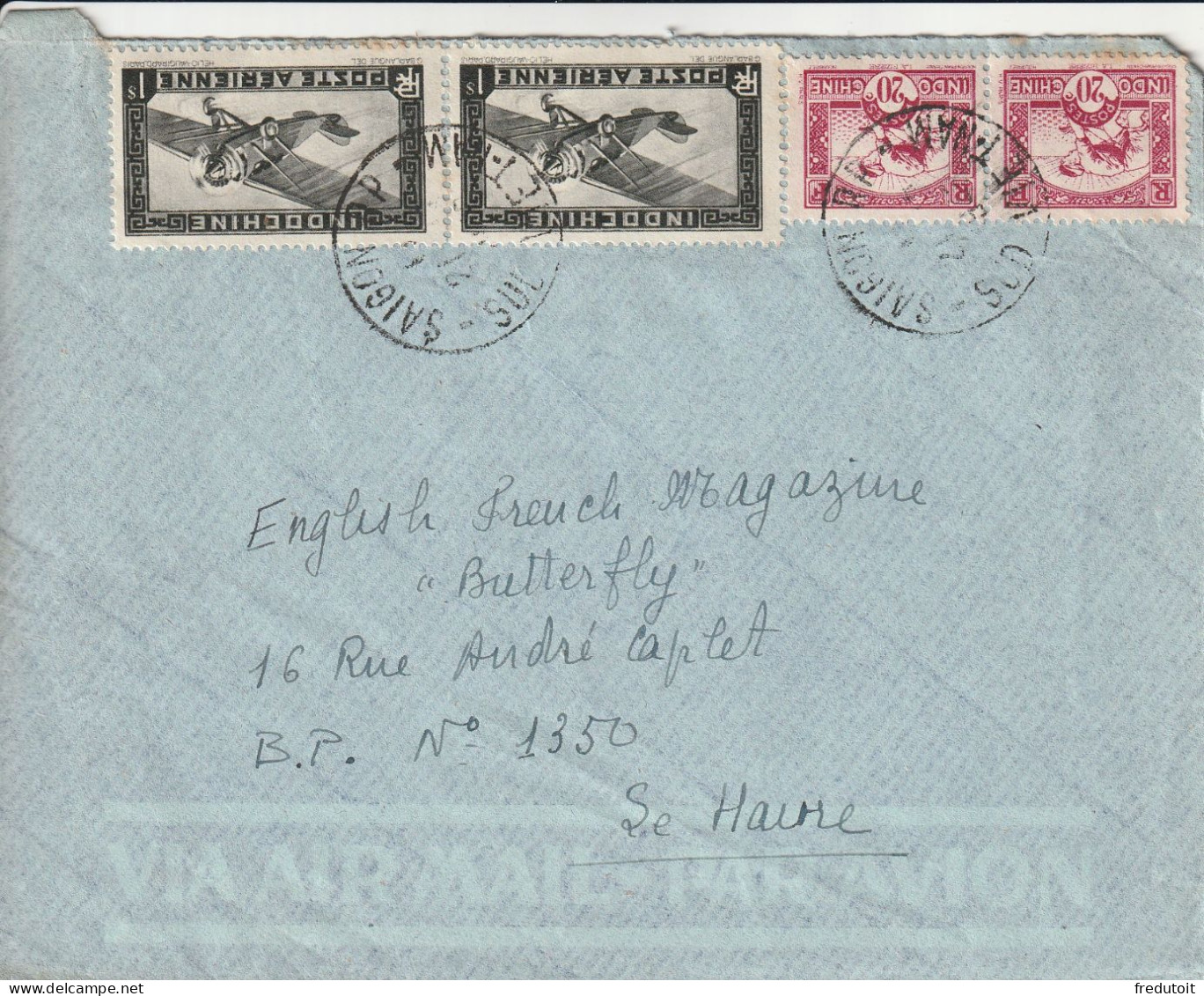 INDOCHINE - LETTRE - Saïgon - Storia Postale