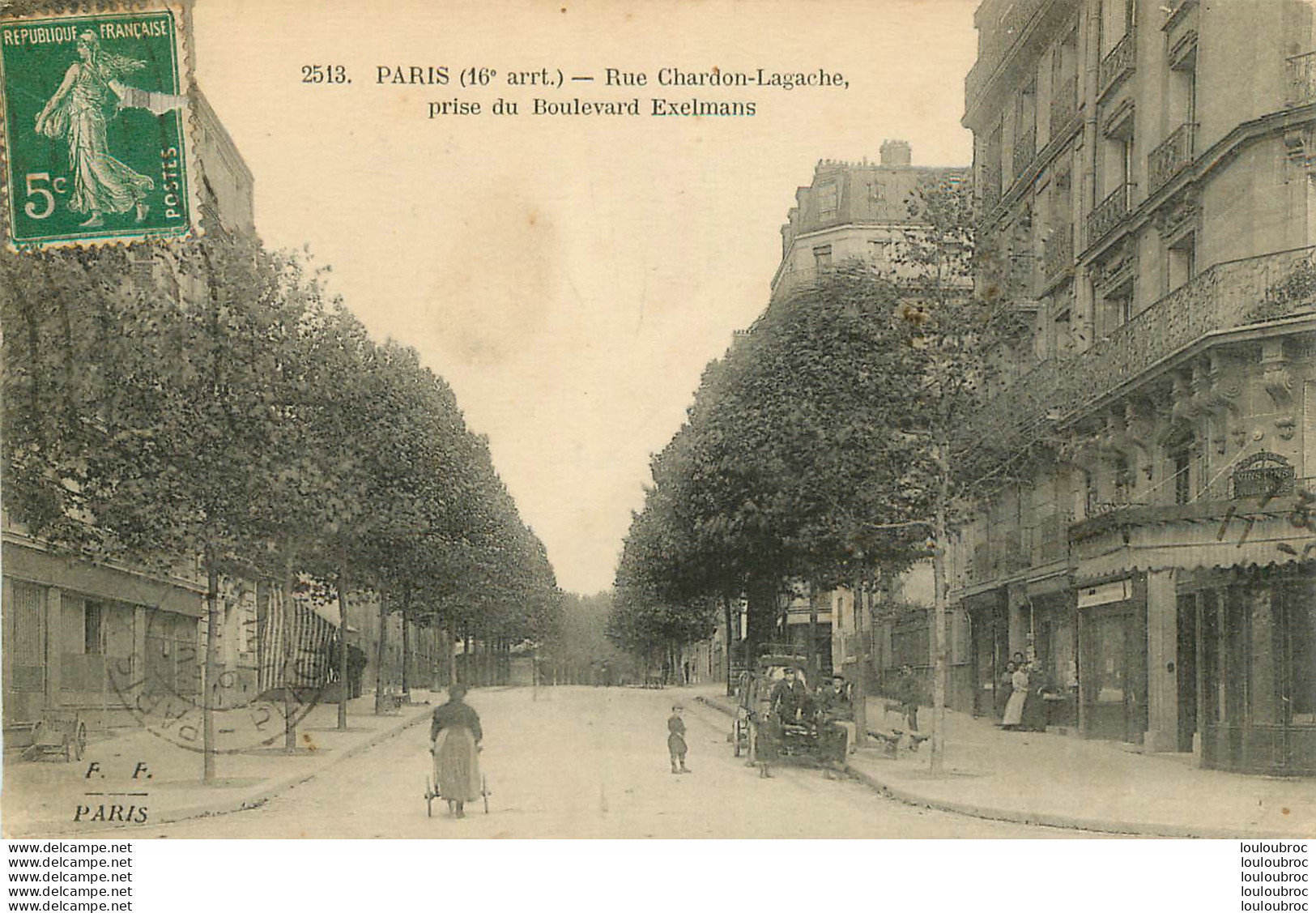 PARIS XVI RUE CHARDON LAGACHE  PRISE DU BOULEVARD EXELMANS - Arrondissement: 16