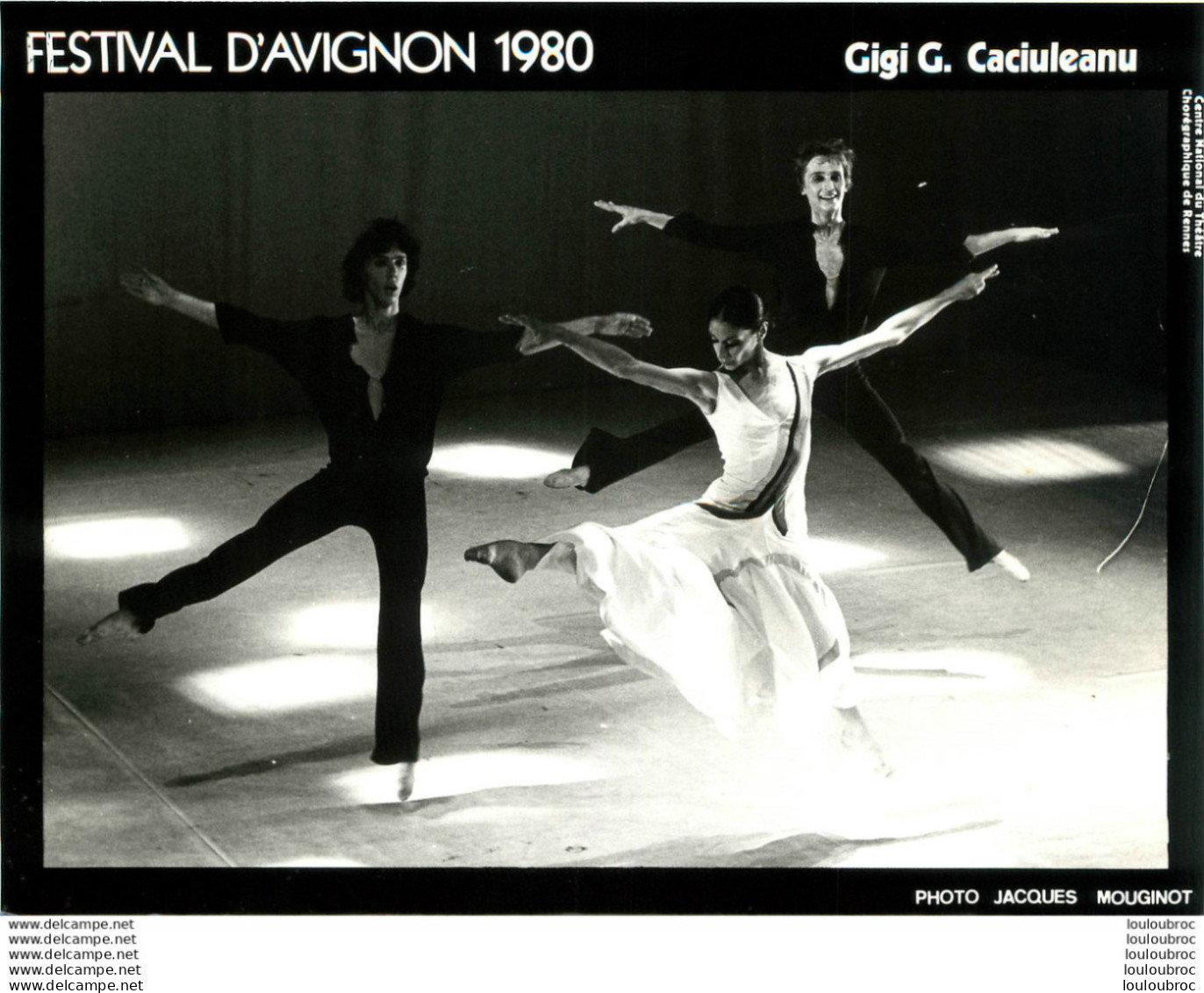 DANSE CLASSIQUE FESTIVAL D'AVIGNON 1980 GIGI G. CACIULEANU  PHOTO ORIGINALE 20 X 15 CM - Sonstige & Ohne Zuordnung