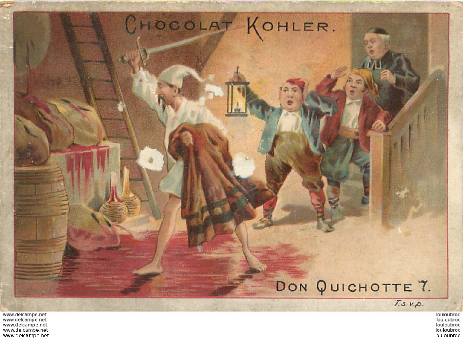 CHROMO CHOCOLAT KOHLER LAUSANNE DON QUICHOTTE - Autres & Non Classés